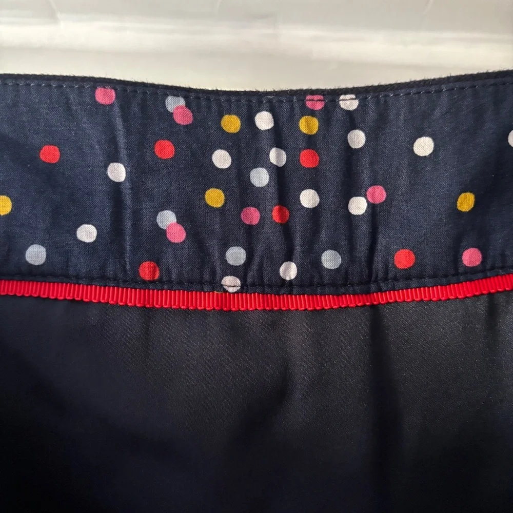 Boden Dorchester Patch Pocket Stretch Cotton Mini Skirt Navy Size 10P